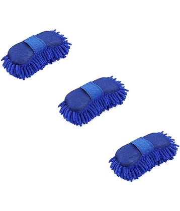 Penyan Microfiber Car Wash Sponge - Microfiber - Lint Free - Scratch Free - Ultra Soft Automobile Cleaning Sponge Pack of 3
