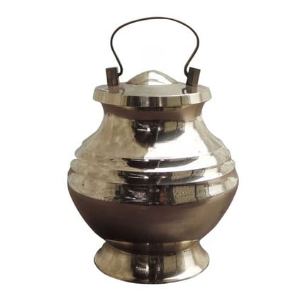 Brass Gangajali No. 4 [900 ml] � Sacred Holy Water Vessel, Height : 6.5 Inch (ZMAS613 G)