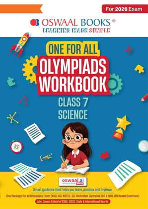 Oswaal One for All Olympiads Workbook Class 7 Science For 2026 Exam with one package of all olympiads exams-Nso,ios,so,hindusthan olympaids Oswaal One for All Olympiads Workbook Class 7 Science For 2026 Exam with one package of all olympiads exams-Nso,ios,so,hindusthan olympaids