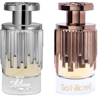Ossa Autumn EDP Unisex Perfume 100ml And So Nice EDP For Women 100ml Long Lasting Fragrance (Pack of 2)