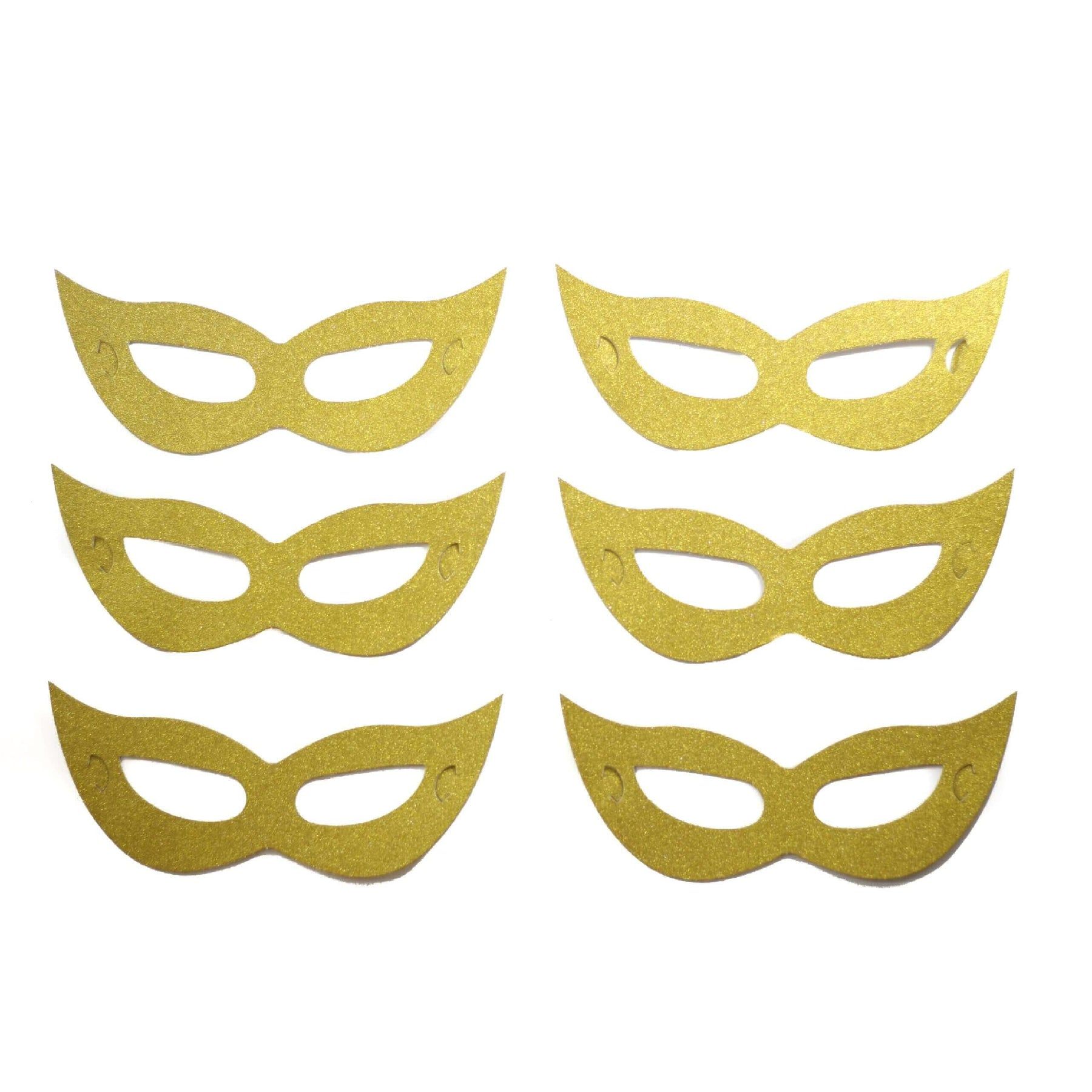 Eye Mask Paper Golden - 6PC