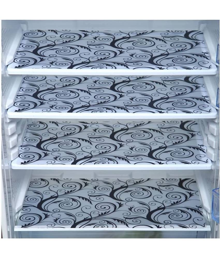 E-Retailer - Multicolor PVC Fridge  Mats (Pack of 4)