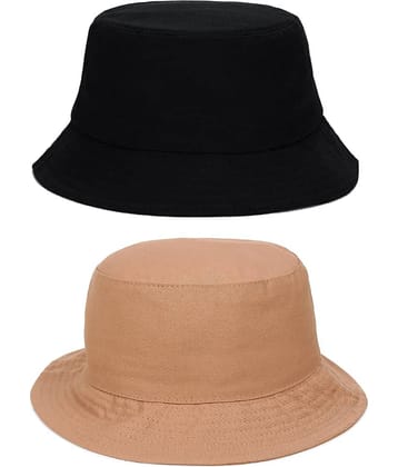 Zacharias - Multi Color Cotton Men's Hat ( Pack of 2 )