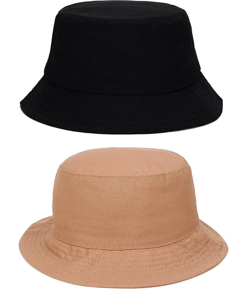 Zacharias - Multi Color Cotton Men's Hat ( Pack of 2 )