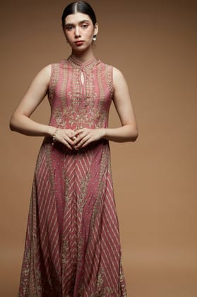 Pale Pink Halter Gown-XS