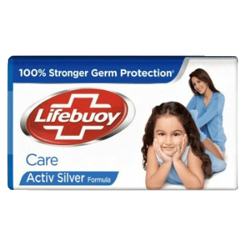 Lifebuoy Bathing Soap Care 100% Stronger Germ Protection 4 x 125g