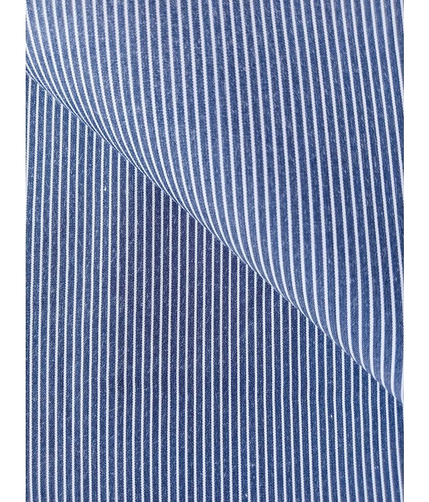 Makhanchor Blue 100 Percent Cotton Unstitched Shirt pc Single