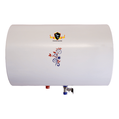 Water Geyser : Power Guard 25L Storage Water Heater Geyser With Glass Line Horizontal Tank (White, PG-GL-HORIZONTAL-25)