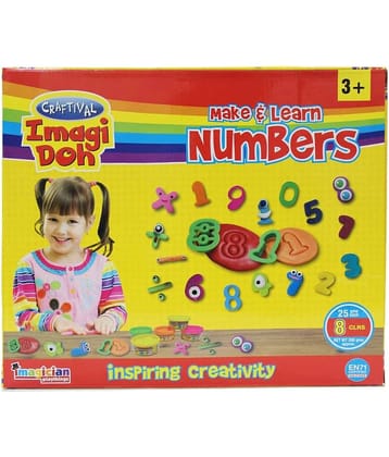 RABBIT My Learning Number Dough Kit for Kids+26 Toys | Clay Dough Set | Big Dough Set | Creative Set | doh Clay for Kids| Play Toys for Kids | Clay Set for Kids | Multicolor Play Dough | Above 3+