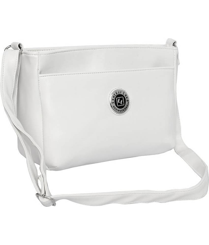 Leather Land Sling Bag Non Leather Set of 1 ( Black )