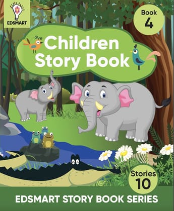 Edsmart Children Story Book 4 for 2-6 years old [32 pages], 10 kids stories with attractive pictures| kids stories on friendship, road safety, nature, Panchatantra stories , Tenali rama and more [Paperback] [Jan 01, 2022] Edsmart Edu Services Pvt Ltd