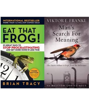 Man's Search For Meaning: The classic tribute to hope from the Holocaust+Eat That Frog!: 21 Great Ways to Stop Procrastinating and Get More Done in Less Time(Set of 2books)