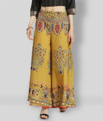 Juniper - Multicolor Cotton Flared Women's Palazzos ( Pack of 1 )