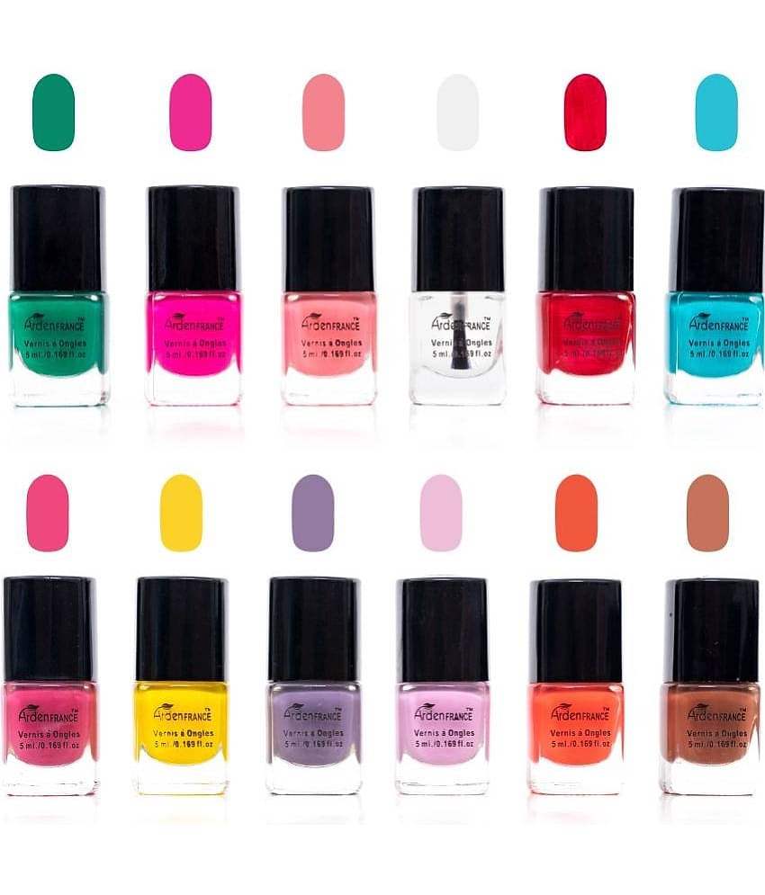 Looks United - Multi Glossy Nail Polish ( Pack of 12 )