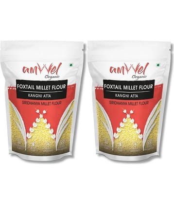 Amwel Foxtail Millet Flour | Kangni Atta | Siri Dhanya Millets Flour 900 gm Pack of 2
