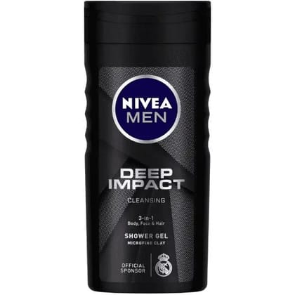 nivea men deep impact cleansing shower gel 250 ml