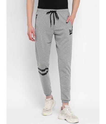 UCLA - Grey Melange Cotton Blend Men's Sports Joggers ( Pack of 1 )