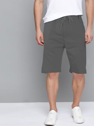 Cotton Dark Grey Half Pant (Shorts)-XL