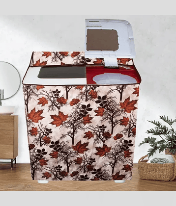 ENTICE Semi-Automatic Washing Machine Cover Compatiable For 8 kg - Brown