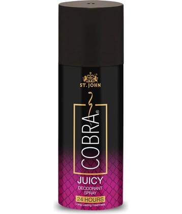 ST.JOHN Cobra Long-Lasting Deodorant Juicy 150ml Deodorant Spray for Men 150ml - Pack of 1