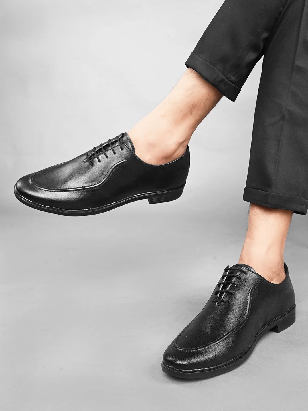 WOAKERS Mens Formal Black Shoes - UK7