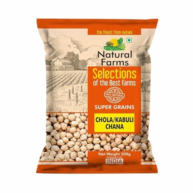 Natural Farms Chhola/Kabuli Chana 500 g