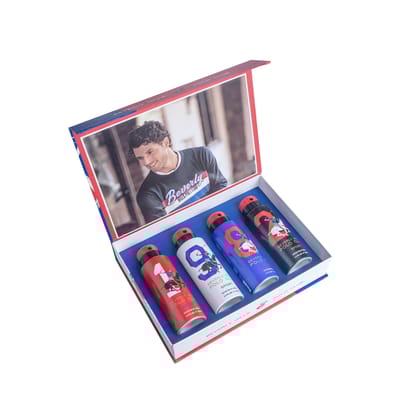 Beverly Hills Polo Club Series collection pack of 4 X 100ml  Deodorant for Men