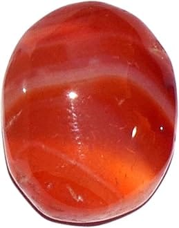 Real Seed Red Sulemani Hakik Stone, Original Red Yamini Hakik, Sulemani Akik Gemstone with Lab Certificate (Weight 5-6.5 Carat)