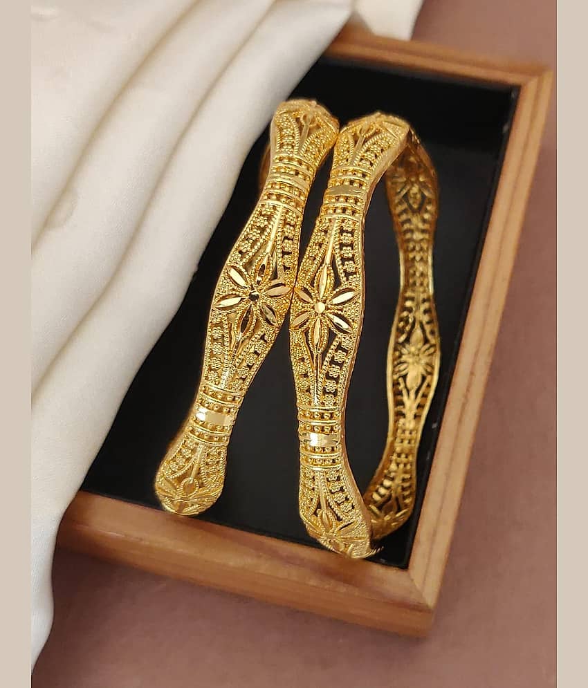 Shivay Fashion Gold Bangle Set ( Pack of 1 )