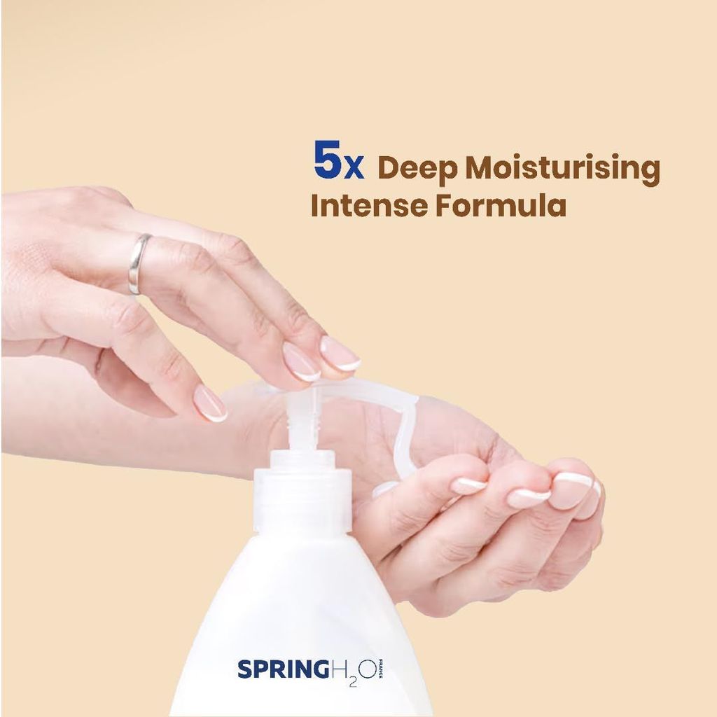 Spring H2O Coco Malai Body Lotion, Deep Moisturizing Formula With Cocoa Butter & Pro-Vitamin B5, Skin Whitening & Hydration, 400Ml