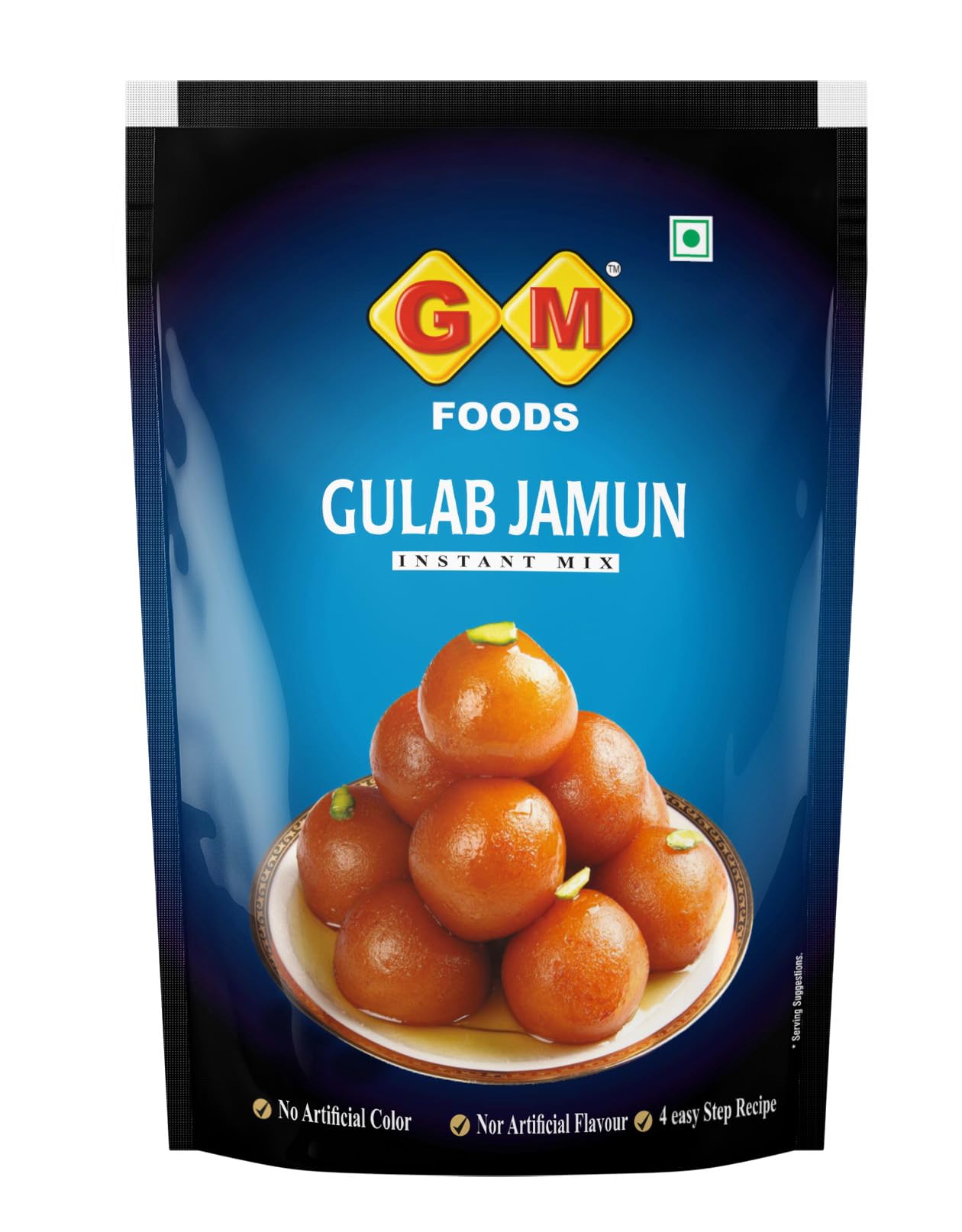 GM Foods Gulab Jamun Instant Mix 175g (Pack of 1) | Traditional Indian Sweet, Dessert & Mithai | Easy to Make | Soft & Juicy Sweet Balls in Sugar Syrup | For Celebrations & Family Occasions | No Preservatives