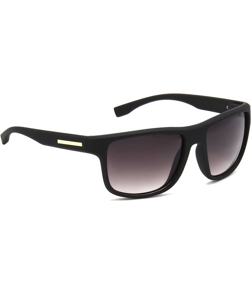 Hrinkar Black Rectangular Sunglasses ( Pack of 1 )