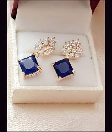 MGSV - Blue Drop Earrings ( Pack of 1 )