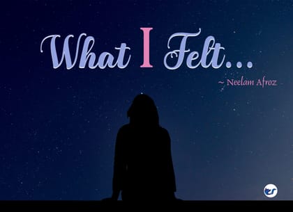 What I Felt... [Paperback] Neelam Afroz