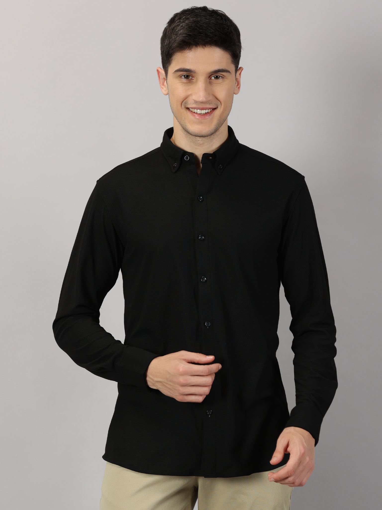 Performance Shirt - Your Everyday Shirt-BLACK / S