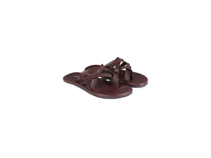 Paaduks Radial Dark Brown Men Flats - UK 6