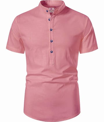 Apektra Dark Indigo Cotton Men's Regular Kurta ( Pack of 1 )