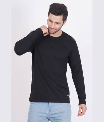 DAFABFIT Cotton Regular Fit Solid Full Sleeves Men's T-Shirt - Cream ( Pack of 1 )