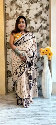 Moha Kalamkari Saree