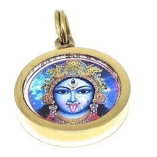 Ashtadhatu Kali Mata Vashikaran Yantra Locket With Mantra In Small Size Gold Plated For Impress  Attract Any Person