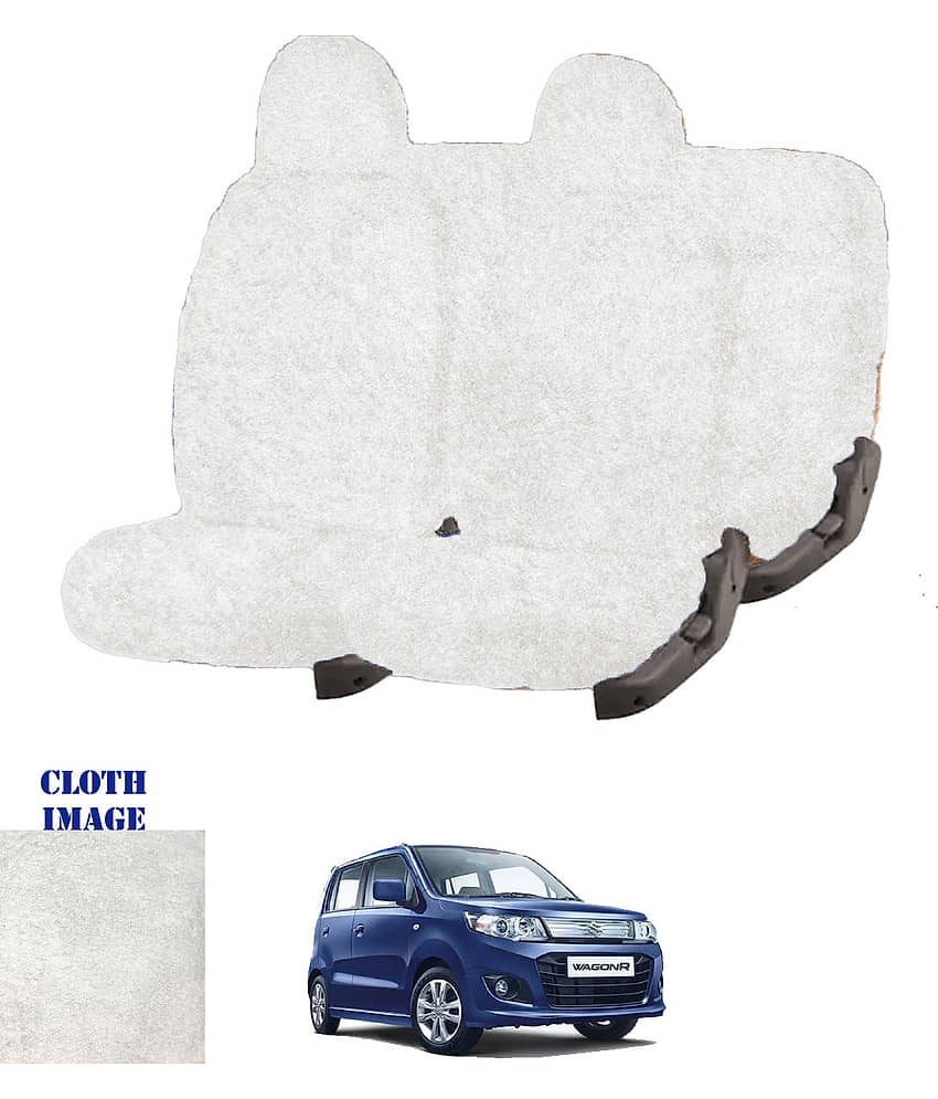 Maruti Wagon R 1.0 White 5 Seater Car Seat Cover