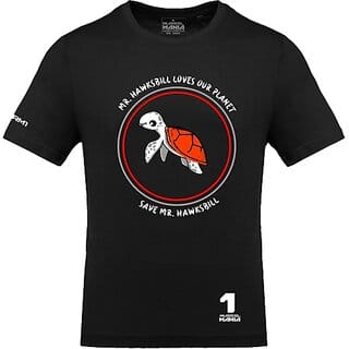 FastB Men Printed Round Neck Black T-Shirt
