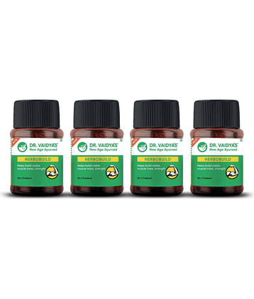 Dr. Vaidya'S Herbobuild Capsules | Ayurvedic Muscle & Mass Gainer (30 Capsules Each) Pack of 4
