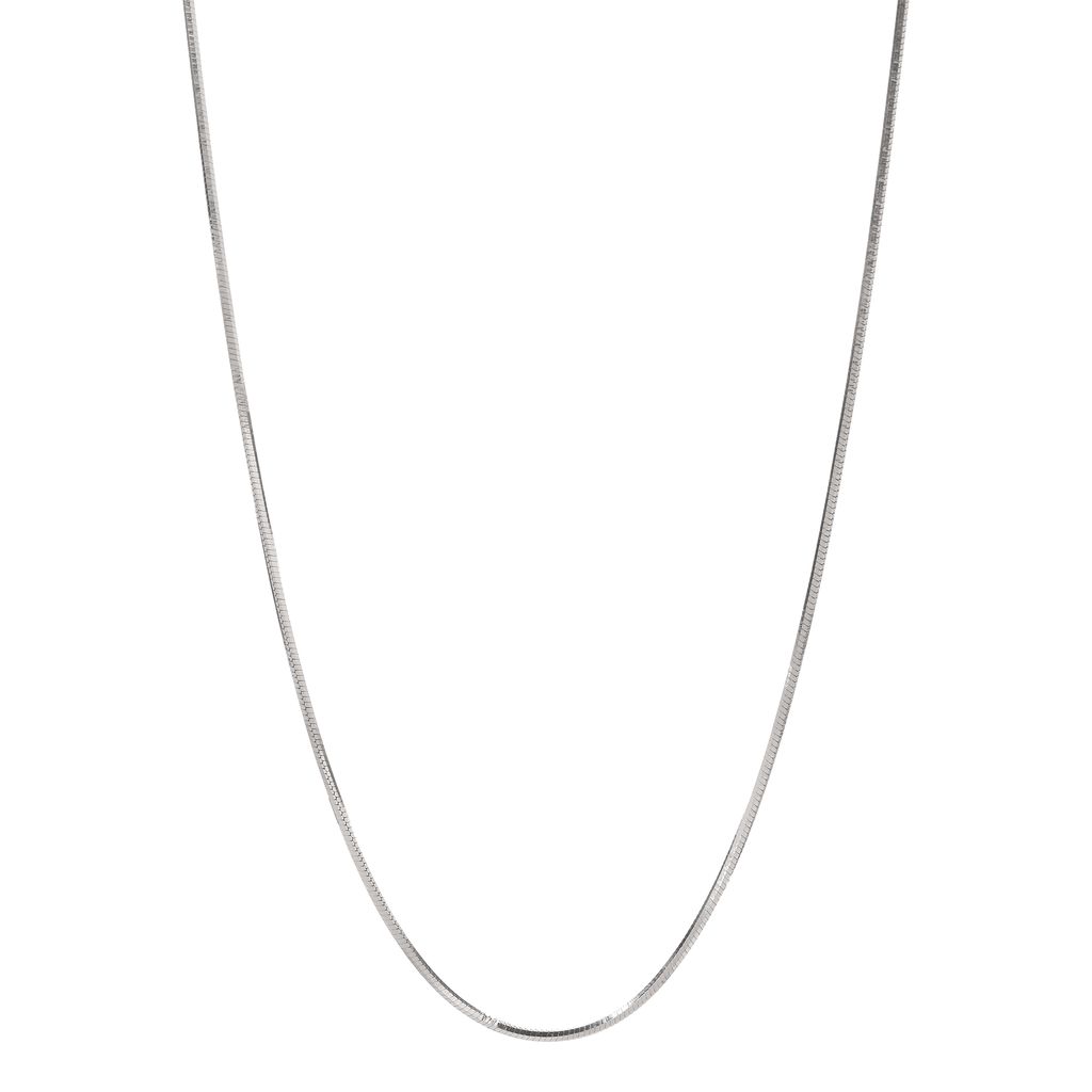 925 Sterling Silver Snake Chain Necklace for Women & Men | Smooth Flat Chain | Minimalist Everyday Jewelry I Weight - 7 g