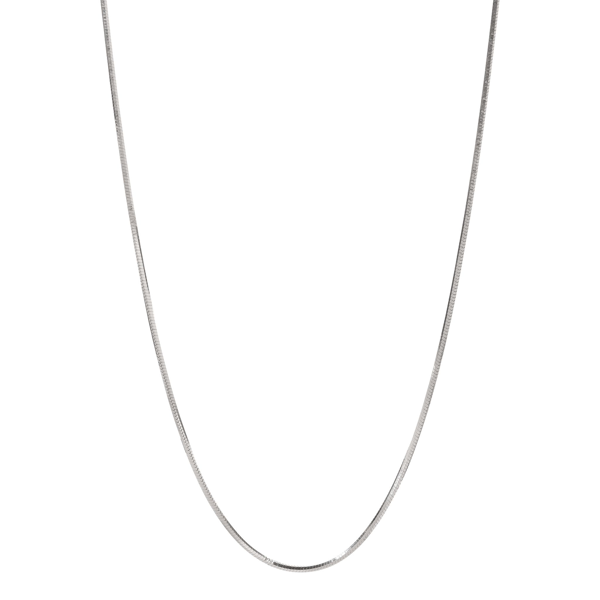 925 Sterling Silver Snake Chain Necklace for Women & Men | Smooth Flat Chain | Minimalist Everyday Jewelry