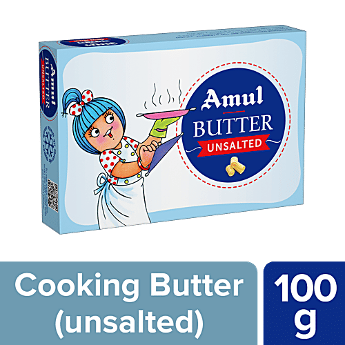 Amul Butter - Unsalted, 100 g Carton