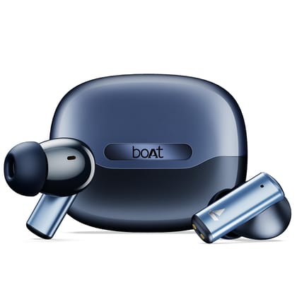 Boat Airdopes Prime 701 ANC, 46dB Hybrid ANC, 50Hr Battery, Real Spatial Audio,Multidevice Connect,App Support, Bluetooth Earbuds, TWS Ear Buds Wireless Earphones with mic (Titanium Blue) Titanium Blue