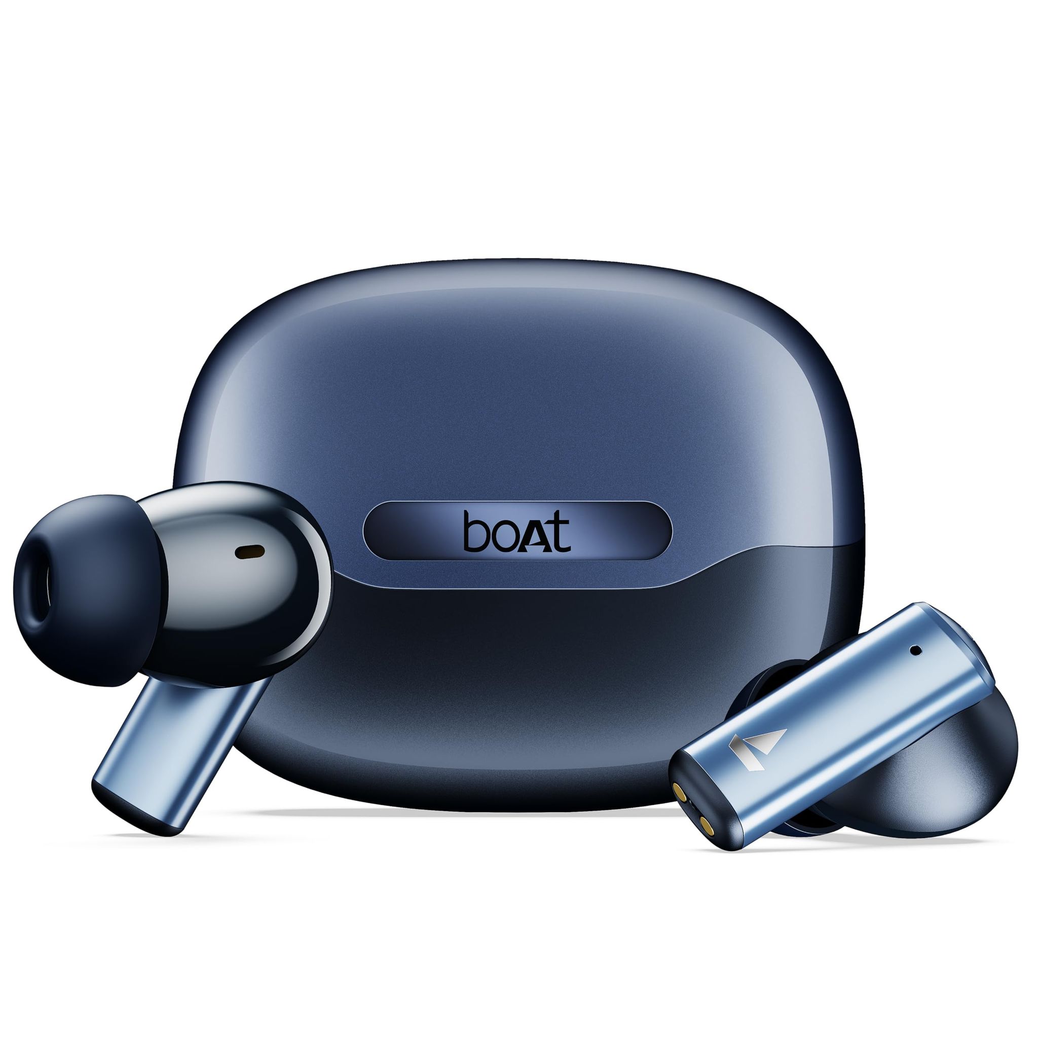 Boat Airdopes Prime 701 ANC, 46dB Hybrid ANC, 50Hr Battery, Real Spatial Audio,Multidevice Connect,App Support, Bluetooth Earbuds, TWS Ear Buds Wireless Earphones with mic (Titanium Blue) Titanium Blue