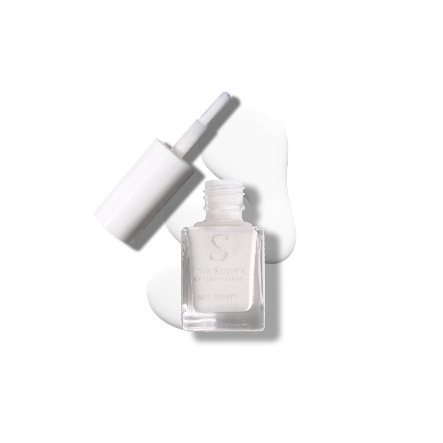 StarStruck by Sunny Leone - Snow - Glossy Nail Polish | Mirror-Like Shine & Longwear Color | Quick Dry Formula