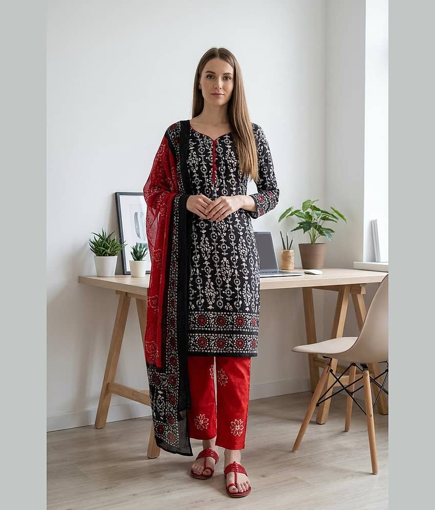 ANAND SAREES Women's Crepe Unstitched Salwar Suit